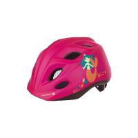 Велосипедный шлем детский Polisport Kids Premium Led, Mermaid, малиновый, XS(48-52) с мигалкой