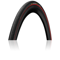 Велопокрышка Continental UltraSport III 700 x 25C / 25-622 чёрная с красным, складная