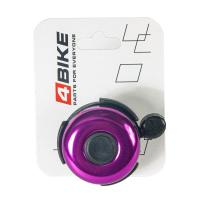 Звонок велосипедный 4BIKE BB3204 латунь, D-52мм, пурпурный