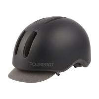 Велосипедный шлем Polisport Commuter черный, серый M/L