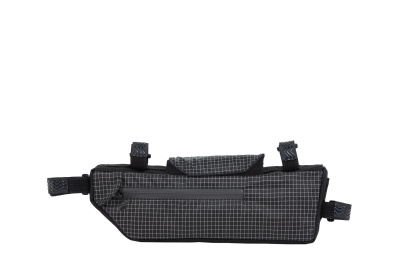 Сумка Велохорошо в раму S, черная в клетку, 38х29х13