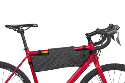 Сумка Велохорошо в раму S, черная в клетку, 38х29х13