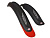 Крылья Simpla KIDO SDL комплект 16"- 20", черные с красным наконечником