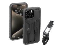 Чехол с креплением Topeak RideCase для iPhone 15 Pro Max чёрный с серым