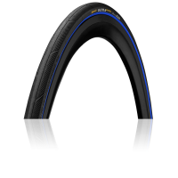 Велопокрышка Continental UltraSport III 700 x 25C / 25-622 чёрная с синим, складная