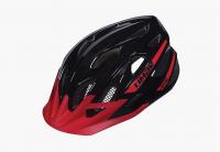Велосипедный шлем Limar 545 чёрный с красным, разные размеры