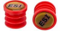 Заглушки руля ESI Logo пластик, красный