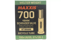 Камера Maxxis Welter Weight 700X18/25, 27X7/8-1 SV48 (автониппель) 48 мм.