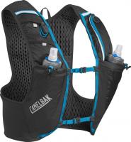 Беговой рюкзак-жилет с двумя бутылочками CamelBak Ultra Pro Vest 2x0,5L Black/Atomic Blue S, M, L