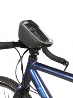 Велосумка на вынос руля Tim Sport City XL с держателем телефона, чёрная