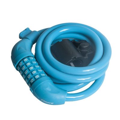 Велозамок противоугонный 4Bike 501, 12x1500 мм, кодовый, синий