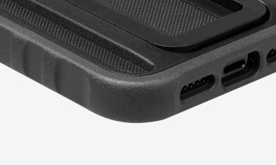 Чехол с креплением Topeak RideCase для iPhone 15 Pro Max чёрный с серым