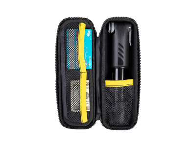 Сумка для инструментов во флягодержательTopeak CagePack XL чёрная с жёлтым