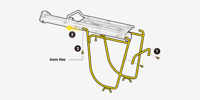 Дополнительные боковые рамки для багажника Topeak MTX BeamRack II Дополнительные боковые рамки для багажника Topeak MTX BeamRack II
