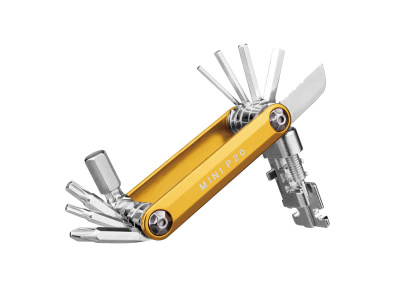 Мультитул Topeak Mini P20, 20 функций, золотистый Мультитул Topeak Mini P20, 20 функций, золотистый