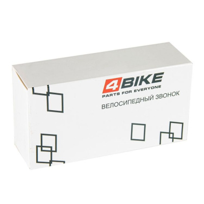 Звонок велосипедный 4BIKE BB3320 латунь, D-30мм, чёрный