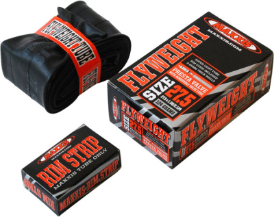 Камера и ободная лента Maxxis Flyweight 27.5X1.9/2.125 0.45мм FVSEP (велониппель)