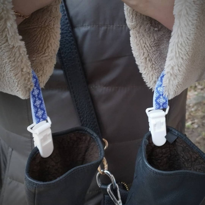 Варезинки. Держатель / резинки для перчаток и варежек, "Русалочки" (Бирюзовый, мятный)