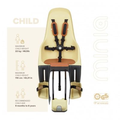 Сиденье детское Polisport Minia FF Moon, Neptune Blue, синий