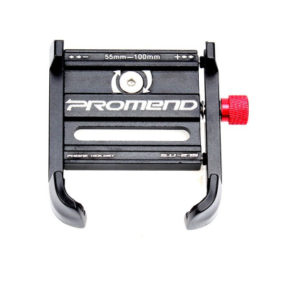 Держатель для телефона на руль Promend SJJ-275BLK, алюминиевый, чёрный