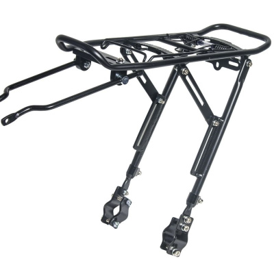 Багажник универсальный алюминиевый, с прижимным устройством, черный, KW-667-02