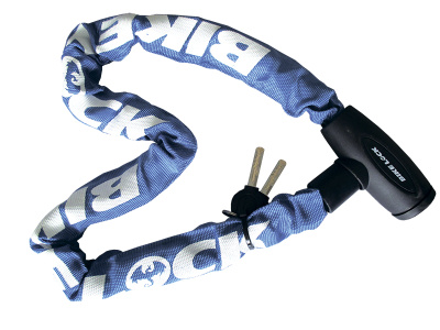 Цепь противоугонная BikeLock 8×900мм синяя