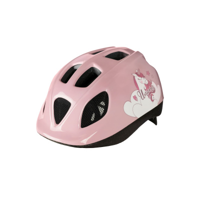 Велосипедный шлем детский Polisport Junior (52-56) Sweet Unicorn, розовый