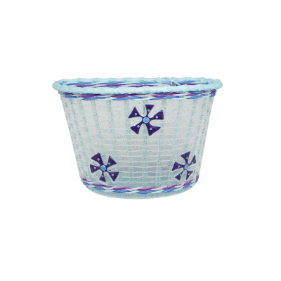 Корзина на руль для детского велосипеда 12" голубая