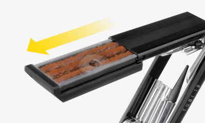 Мультитул Topeak Tubi 18 функций, набор для ремонта бескамерных покрышек, чёрный