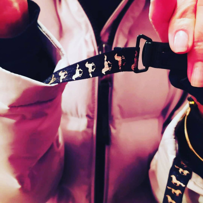 Варезинки. Держатель / резинки для перчаток и варежек, "Солнце и луна" (Сиреневый)