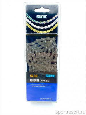 Цепь Sumc - S33 1/2"x3/32", на 5/6/7 ск.,116 звеньев, серая