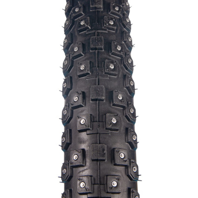 Велопокрышка шипованная 4BIKE зимняя 26" x 2.35, 4 ряда шипов