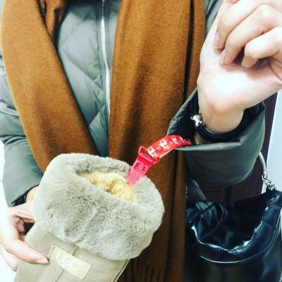 Варезинки. Держатель / резинки для перчаток и варежек, "Совушки"( белый)