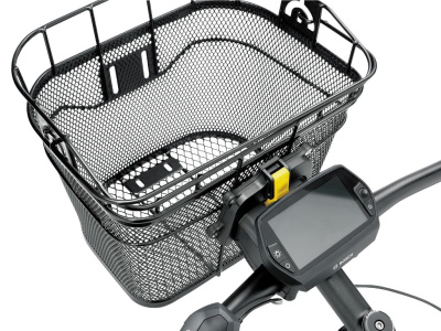 Корзина на руль Topeak Basket Front, с фиксатором (Fixer 3E), для обычных и электровелосипедов, белая Корзина на руль Topeak Basket Front, с фиксатором (Fixer 3E), для обычных и электровелосипедов, белая