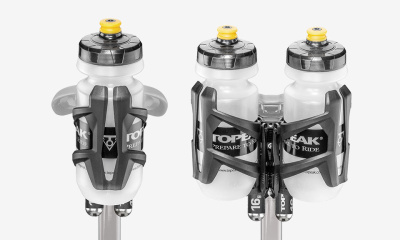 Подседельный держатель аксессуаров Topeak Tri-BackUp Elite, насадка и 2 болона CO2 16гр.