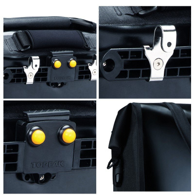 Велосумка на багажник боковая Topeak Pannier Dry Bag DX, жёлтая