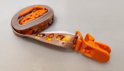 Варезинки. Держатель / резинки для перчаток и варежек, "Львята" (Коричневый)