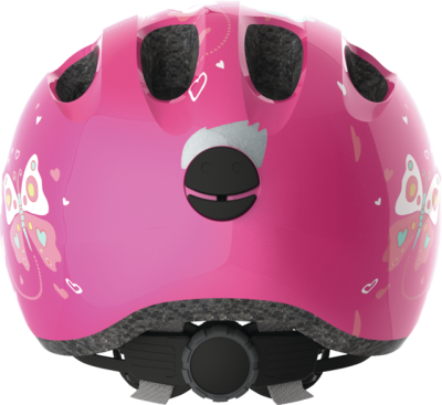 Шлем детский ABUS SMILEY 2.0 pink butterfly, розовый с бабочками, р.M, 50-55см