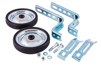 Колёсики приставные металлические 5", для детских велосипедов 12-20"