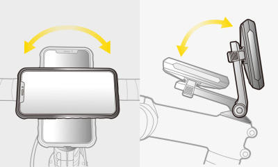 Чехол с креплением Topeak RideCase для iPhone 15 Pro чёрный с серым